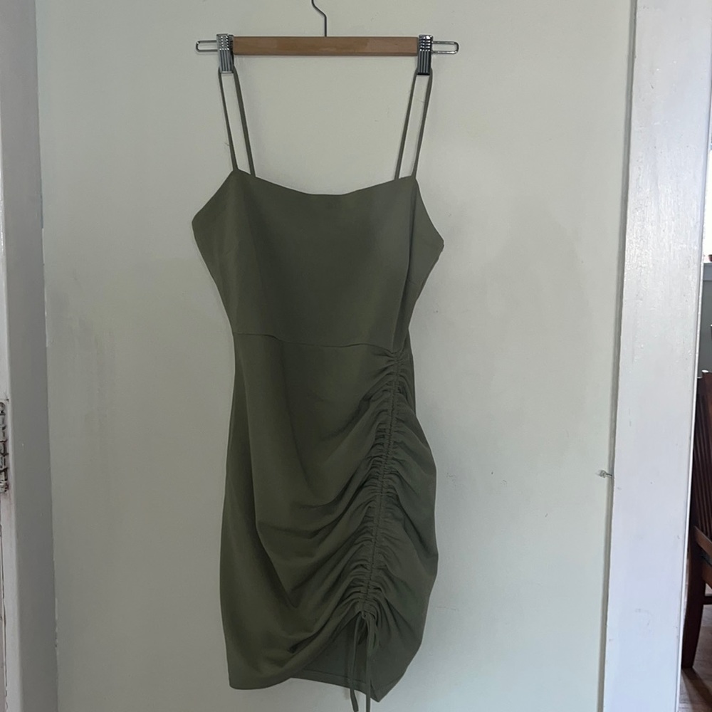 Sage Green Mini Dress